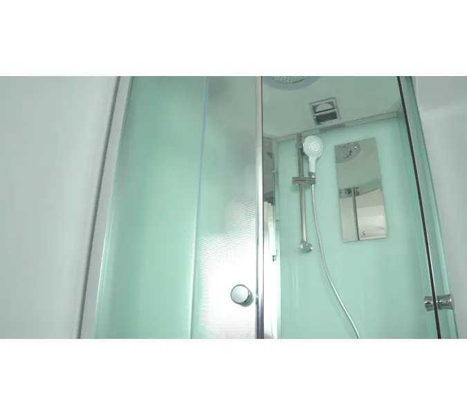 Душевая кабина четверть круга Timo COMFORT  T-8800/8890F, Цвет стекла: матовое, Цвет профиля: Хром, Тип поддона: Высокий, Выбрать размер: 100x100 , Комплектация: COMFORT, изображение 9