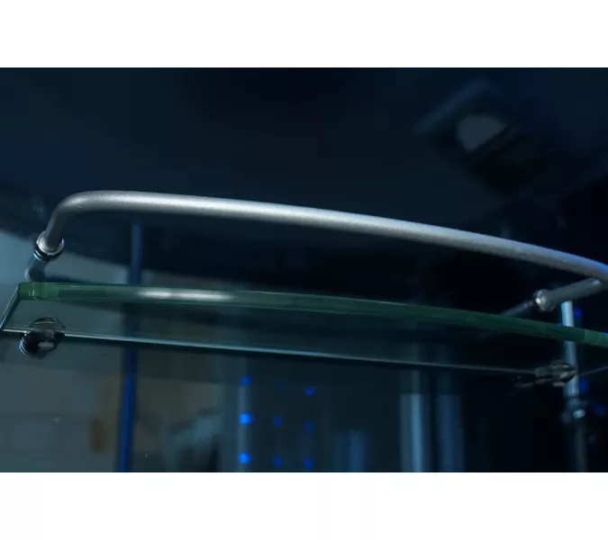 Душевая кабина четверть круга Timo STANDART  T-1125/1135/1155 Г/М с электрикой, Выбрать размер: 120x120, изображение 4