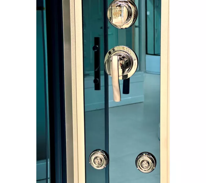 Душевая кабина четверть круга Timo STANDART  T-1125/1135/1155 Г/М с электрикой, Выбрать размер: 120x120, изображение 2