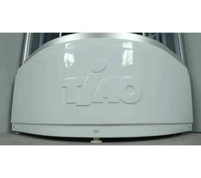 Душевая кабина четверть круга Timo STANDART T-1101/1109 низкий поддон, Цвет стекла: тонированное, Выбрать цвет: Хром, Выбрать размер: 100x100 , Комплектация: гидромассаж, изображение 5