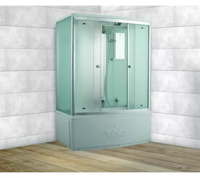 Душевая кабина прямоугольная Timo COMFORT  T-8840/8850/8870F высокий поддон, Выбрать размер: 140x88, Цвет стекла: матовое, изображение 2