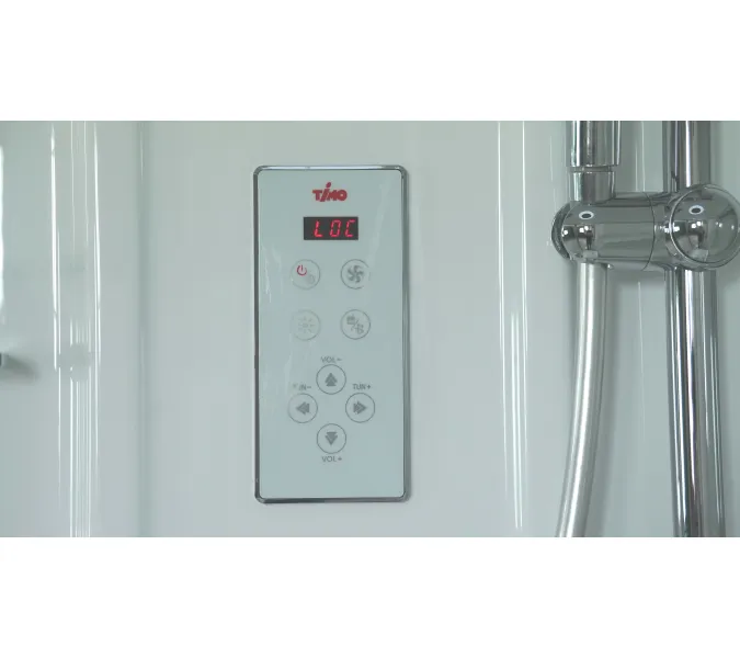 Душевая кабина четверть круга Timo LUX T-7701/7709 низкий поддон, Выбрать размер: 100x100, Комплектация: гидромассаж, изображение 8