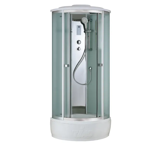 Душевая кабина четверть круга Timo COMFORT  T-8880C, Цвет стекла: прозрачное, Цвет профиля: Хром, Тип поддона: Высокий, Выбрать размер: 80x80 , Комплектация: COMFORT