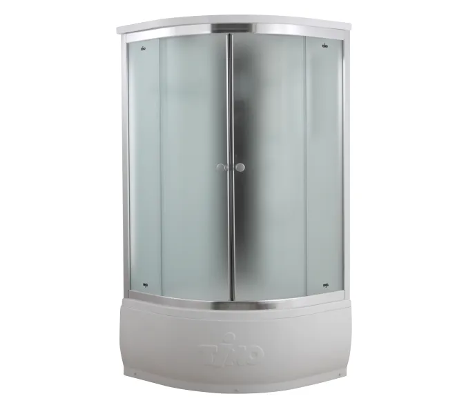 Душевая кабина четверть круга Timo COMFORT  T-8800/8890F, Цвет стекла: матовое, Цвет профиля: Хром, Тип поддона: Высокий, Выбрать размер: 100x100 , Комплектация: COMFORT