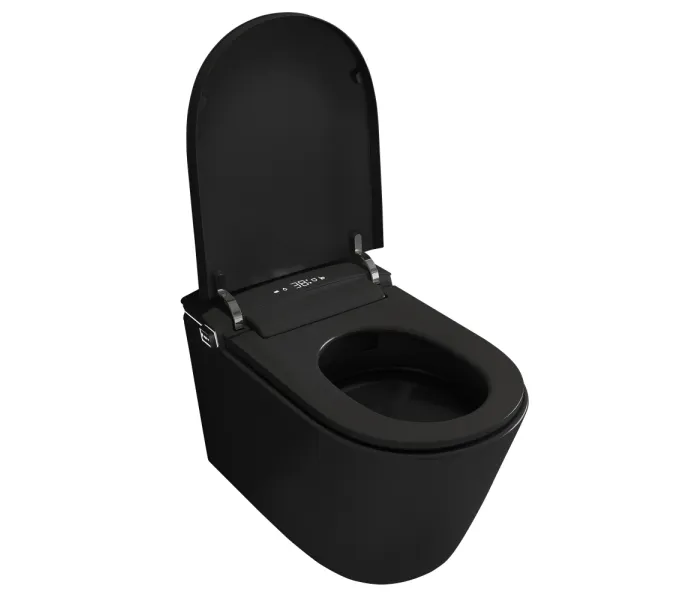 Электронный унитаз-биде ABBER Bequem AC1121SMB подвесной черный матовый, Выбрать цвет: Черный матовый, изображение 10