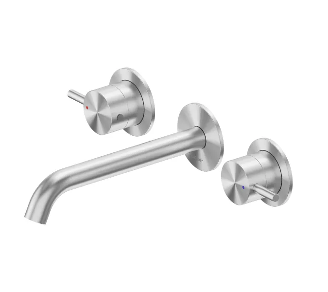 Смеситель ABBER Wasser Kreis 316 AF81123BST-L для раковины скрытого монтажа, сталь брашированная, Выбрать цвет: Сталь брашированная