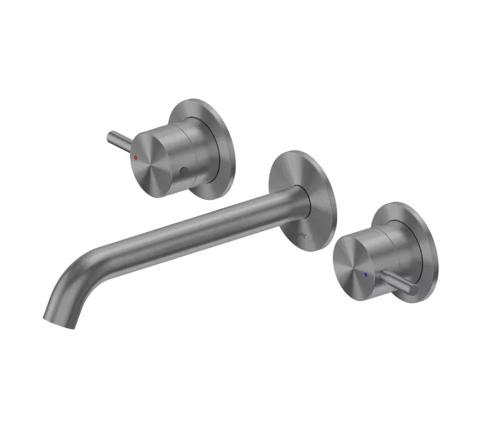 Смеситель ABBER Wasser Kreis 316 AF81123BGG-L для раковины скрытого монтажа, оружейная сталь брашированная, Выбрать цвет: Оружейная сталь