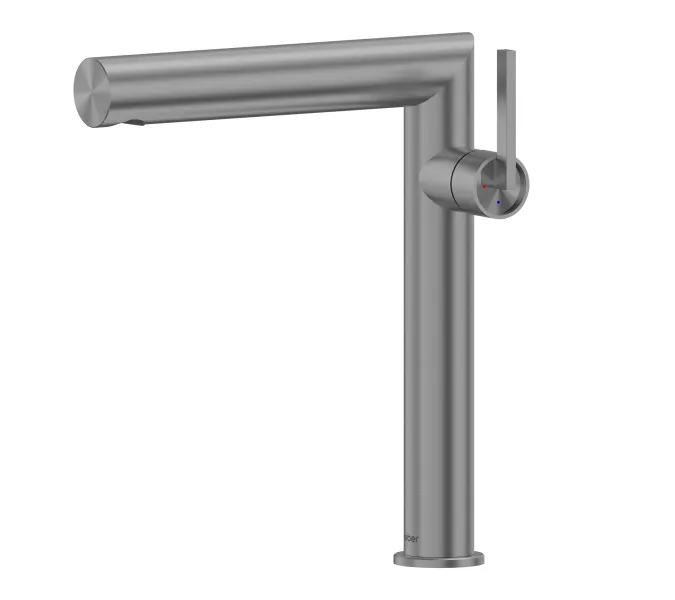 Смеситель ABBER Perfekte 316 AF8A11BGG-L для раковины, оружейная сталь брашированная, Выбрать цвет: Оружейная сталь