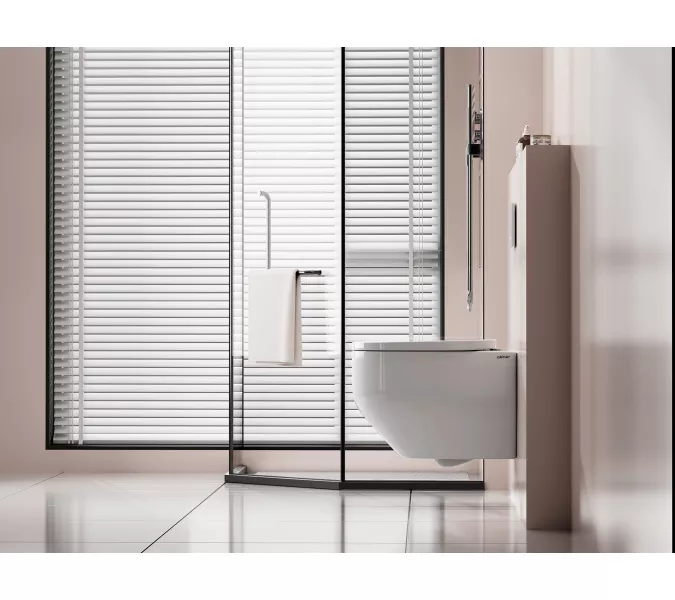 Унитаз ABBER Rechteck AC1218 подвесной белый, безободковый, смыв торнадо и струйный смыв, изображение 3