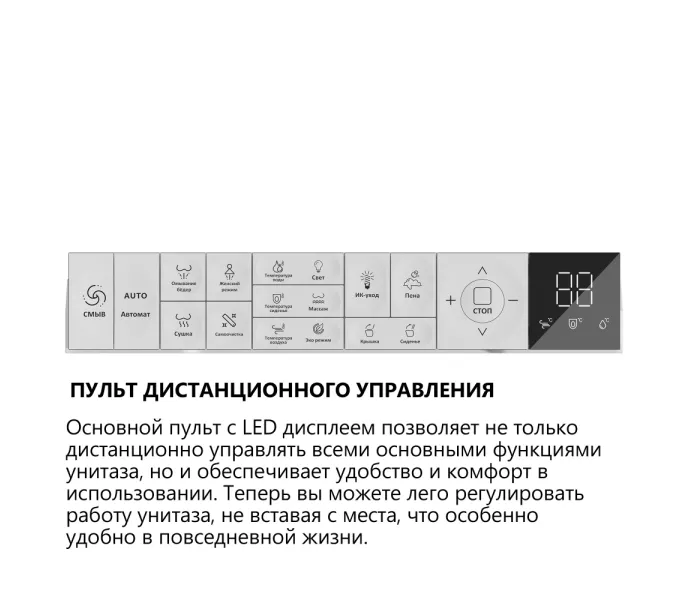 Комплект ABBER подвесной электронный унитаз-биде Bequem AC1123SR с инсталляцией AC0101P2, изображение 13