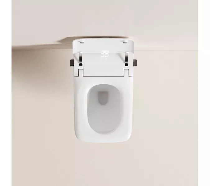 Комплект ABBER подвесной электронный унитаз-биде Rechteck AC1215S с инсталляцией AC0101P2, изображение 16