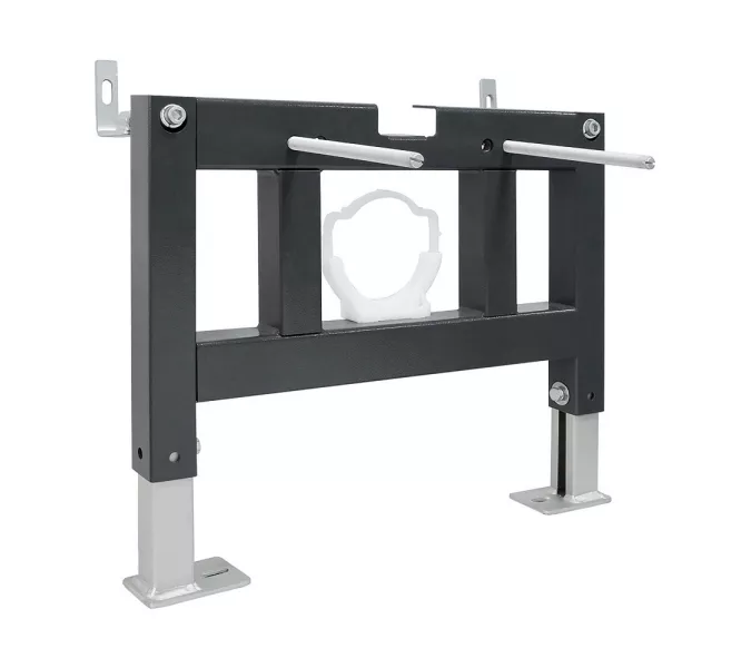 Комплект ABBER подвесной унитаз Bequem AC1107P белый с импульсным смывом с инсталляцией AC0101P, изображение 2