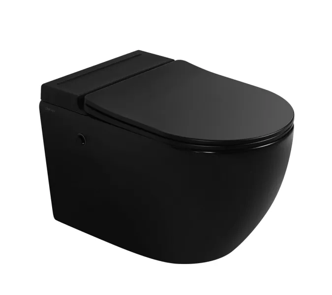 Комплект ABBER подвесной унитаз Bequem AC1108PMB белый с импульсным смывом с инсталляцией AC0101P, изображение 4