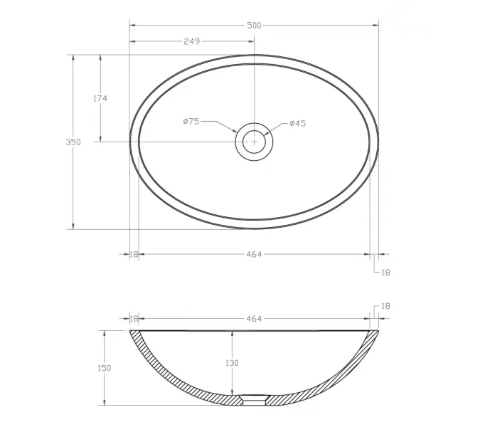 Раковина накладная прозрачная ABBER Kristall AT2802Saphir синяя, Выбрать цвет: Синий, изображение 9