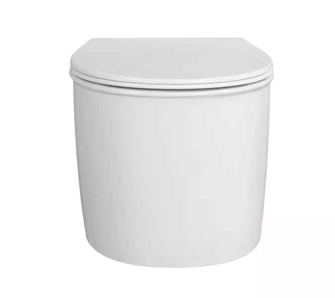 Унитаз ABBER Bequem AC1127 подвесной белый, безободковый, смыв торнадо и струйный смыв, изображение 7