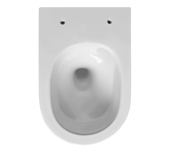 Унитаз ABBER Bequem AC1128 подвесной белый, безободковый, смыв торнадо, изображение 7