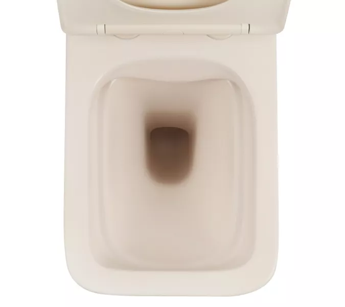 Унитаз ABBER Rechteck AC1201MBE подвесной светло-бежевый матовый, безободковый, изображение 9