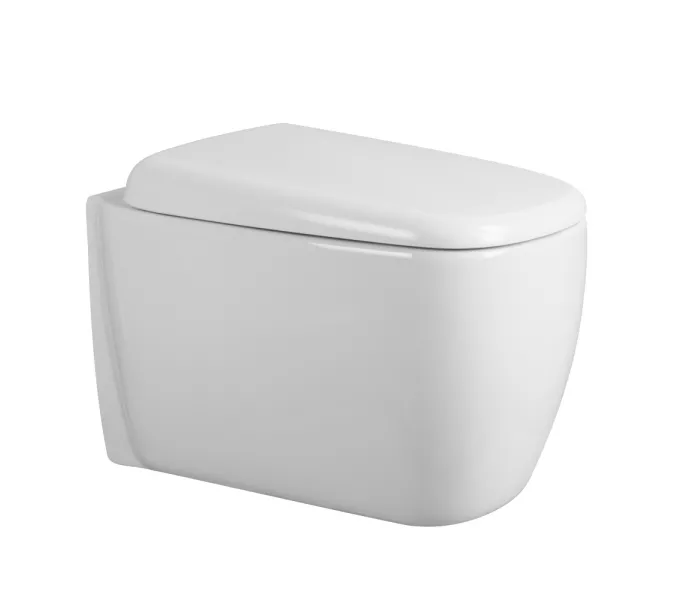 Унитаз ABBER Rechteck AC1217 подвесной белый, безободковый, смыв торнадо