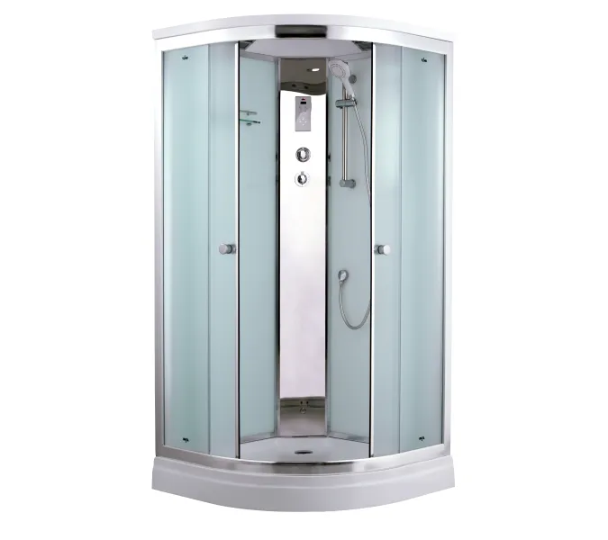 Душевая кабина четверть круга Timo COMFORT  T-8801/8809 F  низкий поддон, Выбрать размер: 100x100 , Цвет стекла: матовое, Комплектация: гидромассаж