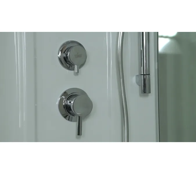 Душевая кабина  прямоугольная Timo LUX  T-7750/7770 высокий поддон, Выбрать размер: 150x88, Внешний вид: маленькое зеркало, изображение 6