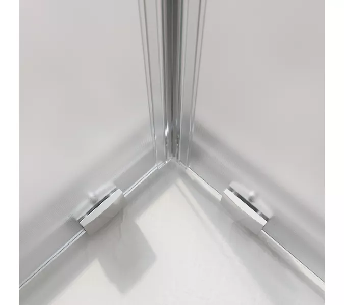 Душевой уголок BelBagno LUCE-AH-2-100/80-P-Cr рифленое, Цвет стекла: рифленое, Цвет профиля: Хром, Выбрать размер: 100x80, изображение 4