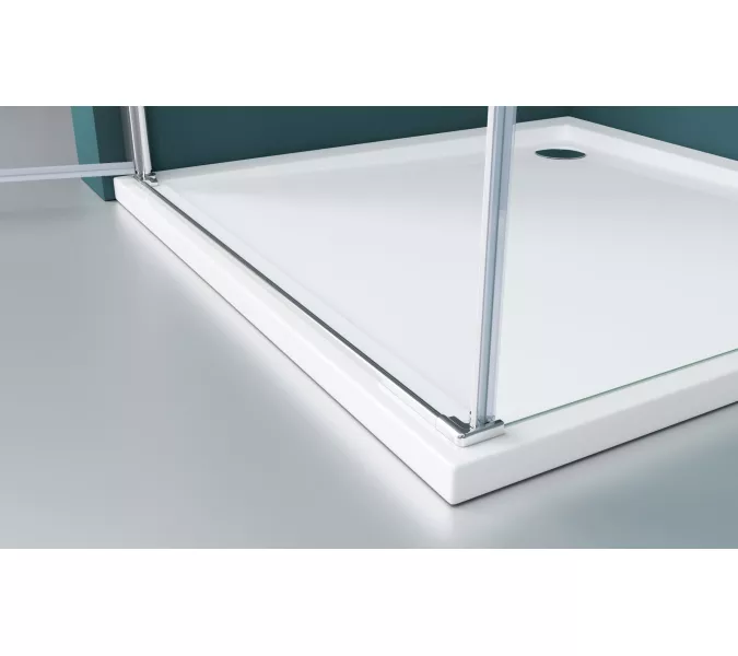 Душевой уголок BelBagno ETNA-AH-1/-C-Cr, Цвет стекла: прозрачное, Цвет профиля: Хром, Выбрать размер: 100x80, изображение 9