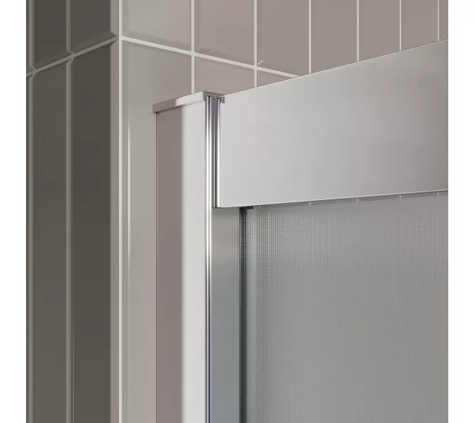 Душевой уголок BelBagno LUCE-AH-2-100/80-P-Cr рифленое, Цвет стекла: рифленое, Цвет профиля: Хром, Выбрать размер: 100x80, изображение 5