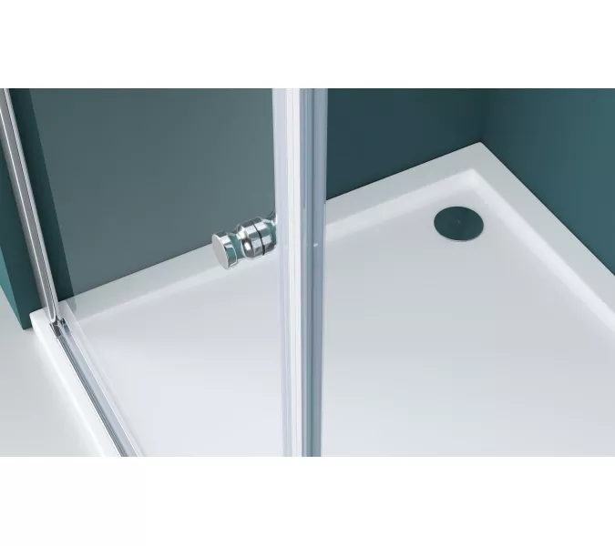 Душевой уголок BelBagno ETNA-AH-1/-C-Cr, Цвет стекла: прозрачное, Цвет профиля: Хром, Выбрать размер: 100x80, изображение 8