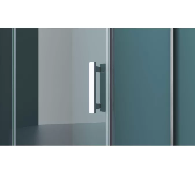 Душевой уголок BelBagno KRAFT-AH-12/-C-Cr-L/R, Цвет стекла: прозрачное, Цвет профиля: Хром, Выбрать размер: 80x90, Ориентация: левая, изображение 6