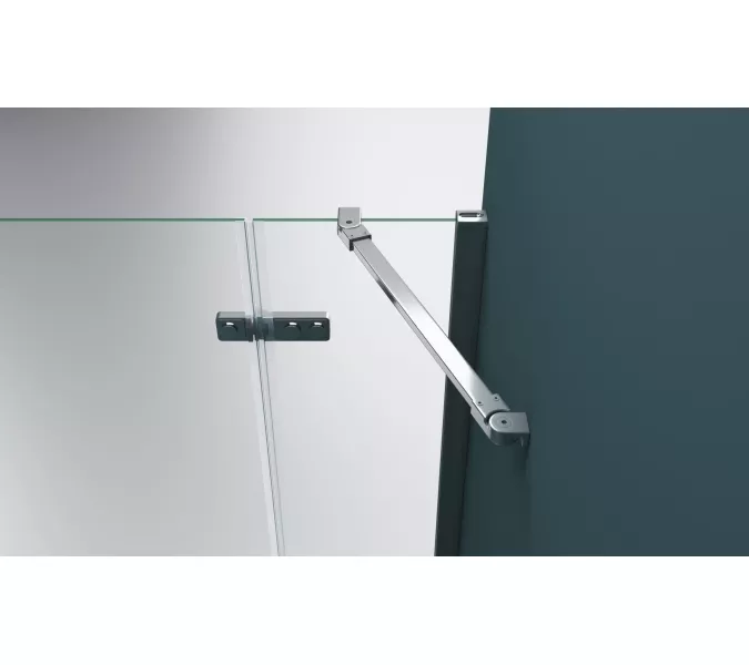 Душевой уголок BelBagno KRAFT-AH-12/-C-Cr-L/R, Цвет стекла: прозрачное, Цвет профиля: Хром, Выбрать размер: 80x90, Ориентация: левая, изображение 10