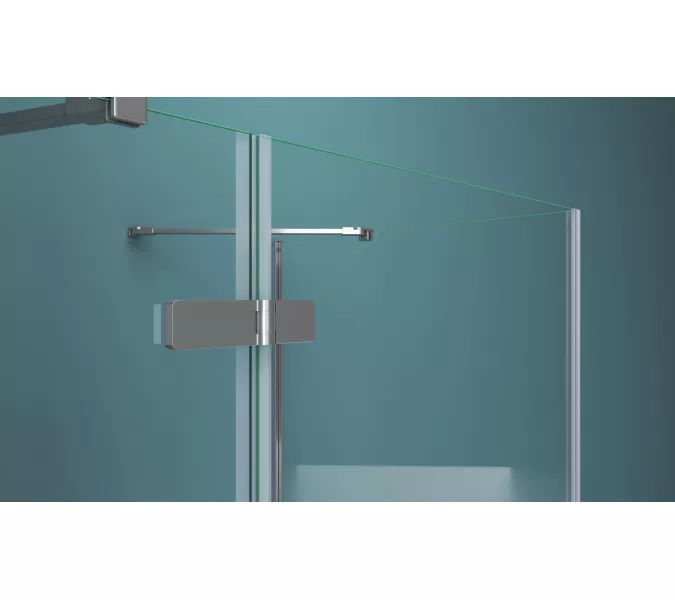 Душевой уголок BelBagno KRAFT-AH-12/-C-Cr-L/R, Цвет стекла: прозрачное, Цвет профиля: Хром, Выбрать размер: 80x90, Ориентация: левая, изображение 9