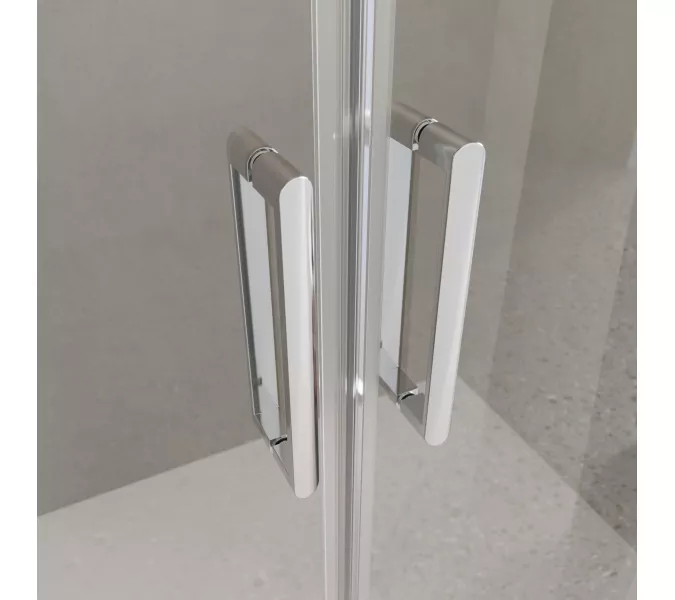 Душевая дверь BelBagno LUCE-BF-2/-C-Cr, Цвет стекла: прозрачное, Цвет профиля: Хром, Выбрать размер: 140, изображение 2