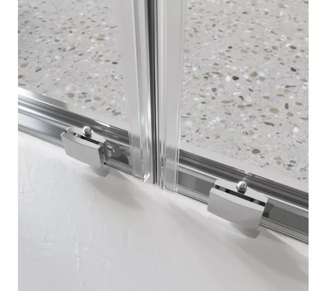 Душевая дверь BelBagno LUCE-BF-2/-C-Cr, Цвет стекла: прозрачное, Цвет профиля: Хром, Выбрать размер: 140, изображение 4