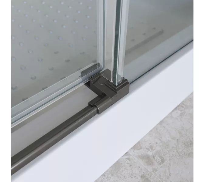 Душевая дверь BelBagno MARINO-2-BF-1/-C-GM, Цвет стекла: прозрачное, Цвет профиля: Серый, Цвет профиля (вариация): Оружейная сталь, Выбрать размер: 110, изображение 6