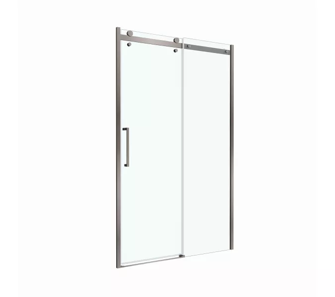 Душевая дверь BelBagno MARINO-2-BF-1/-C-GM, Цвет стекла: прозрачное, Цвет профиля: Серый, Цвет профиля (вариация): Оружейная сталь, Выбрать размер: 110, изображение 5