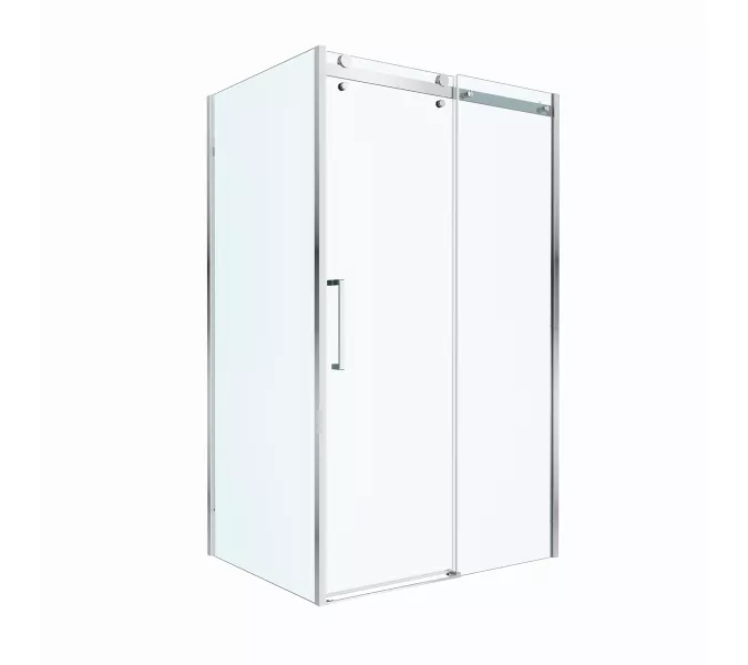 Душевой уголок BelBagno MARINO-2-AH-1/-C-Cr, Цвет стекла: прозрачное, Цвет профиля: Хром, Цвет профиля (вариация): Хром, Выбрать размер: 110x100, изображение 5