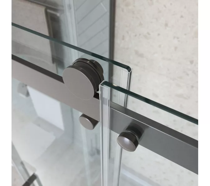 Душевой уголок BelBagno MARINO-2-AH-2-120/90-C-GM, Цвет стекла: прозрачное, Цвет профиля: Серый, Цвет профиля (вариация): Оружейная сталь, Выбрать размер: 120x90, изображение 8