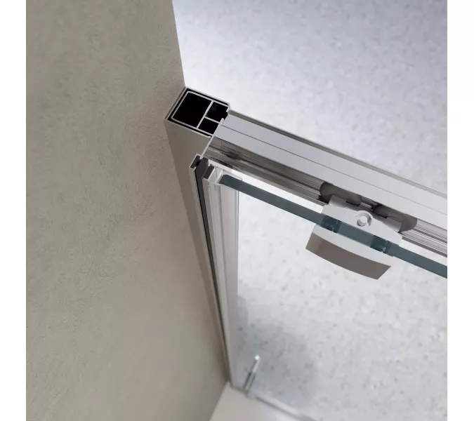 Душевая дверь BelBagno LUCE-BF-1/-C-Cr, Цвет стекла: прозрачное, Цвет профиля: Хром, Выбрать размер: 100, изображение 3