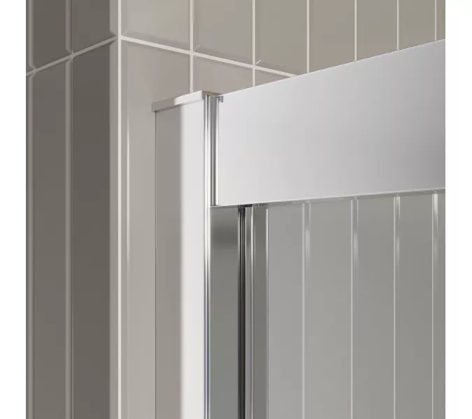 Душевая дверь BelBagno LUCE-BF-2/-C-Cr, Цвет стекла: прозрачное, Цвет профиля: Хром, Выбрать размер: 140, изображение 5