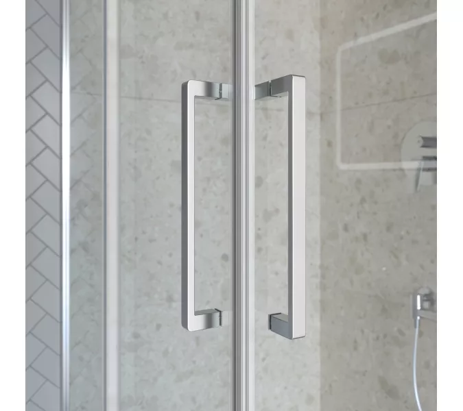 Душевой уголок BelBagno MARINO-2-AH-2-120/90-C-CR, Цвет стекла: прозрачное, Цвет профиля: Хром, Цвет профиля (вариация): Хром, Выбрать размер: 120x90, изображение 6