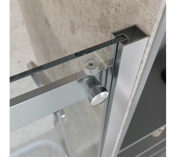 Душевой уголок BelBagno MARINO-2-AH-2-120/90-C-CR, Цвет стекла: прозрачное, Цвет профиля: Хром, Цвет профиля (вариация): Хром, Выбрать размер: 120x90, изображение 9