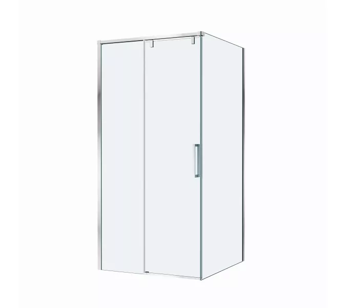 Душевой уголок BelBagno SOFT_CLOSE-1-A/AH-1/-C-Cr, Цвет стекла: прозрачное, Цвет профиля: Хром, Цвет профиля (вариация): Хром, Выбрать размер: 100x100, изображение 5