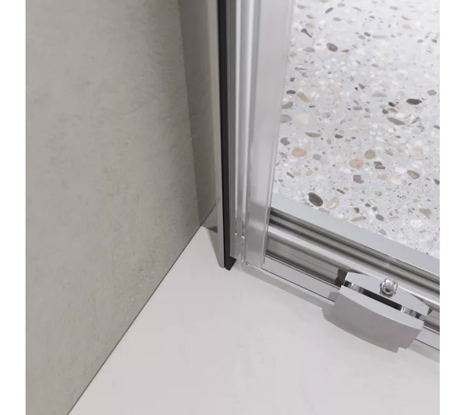 Душевая дверь BelBagno LUCE-BF-1/-C-Cr, Цвет стекла: прозрачное, Цвет профиля: Хром, Выбрать размер: 100, изображение 4