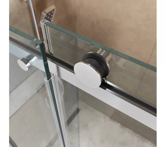 Душевой уголок BelBagno SOFT_CLOSE-2-A/AH-1/-C-Cr, Цвет стекла: прозрачное, Цвет профиля: Хром, Цвет профиля (вариация): Хром, Выбрать размер: 100x100, изображение 7