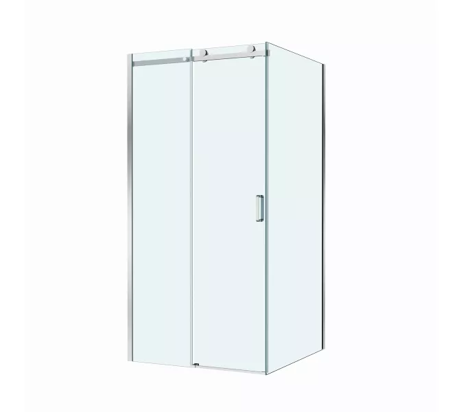 Душевой уголок BelBagno SOFT_CLOSE-2-A/AH-1/-C-Cr, Цвет стекла: прозрачное, Цвет профиля: Хром, Цвет профиля (вариация): Хром, Выбрать размер: 100x100, изображение 5