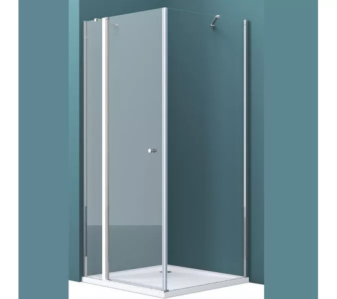 Душевой уголок BelBagno ETNA-AH-12/-C-Cr, Цвет стекла: прозрачное, Цвет профиля: Хром, Выбрать размер: 80x90