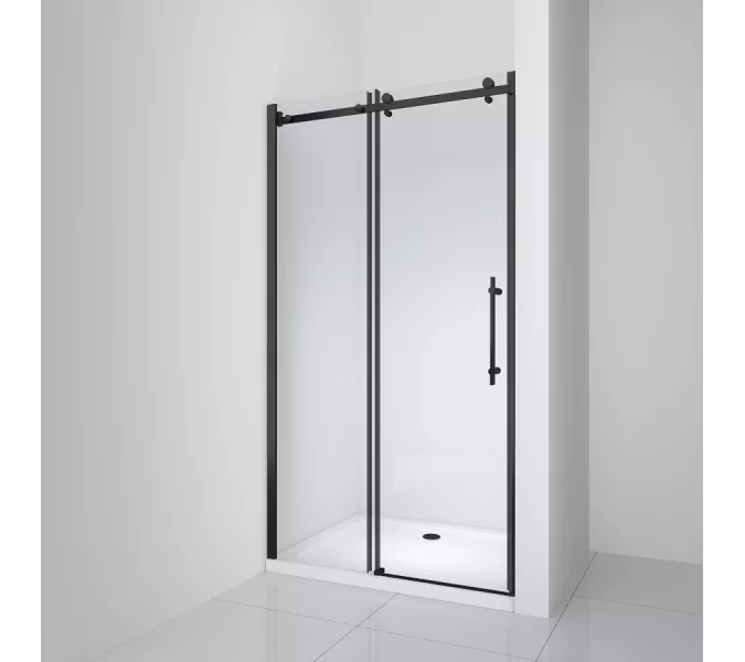 Душевая дверь BelBagno MARINO-BF-1-120-C-NERO, Цвет стекла: прозрачное, Цвет профиля: Черный, Выбрать размер: 120, изображение 2