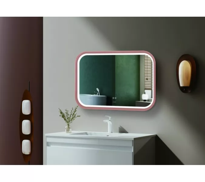 Зеркало со встроенной подсветкой ESBANO ES-3310KDG 100х70, изображение 2