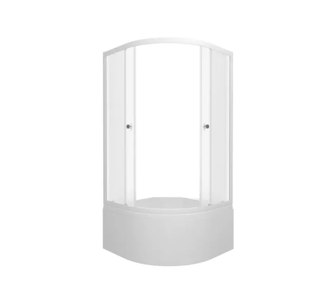 Душевое ограждение Triton ВЕЛЬВЕТ Б высокий поддон 90х90, Цвет стекла: матовое, Цвет профиля: Белый, Тип поддона: Высокий, Выбрать размер: 90х90, изображение 6