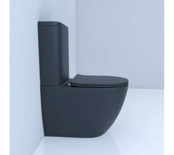 Унитаз напольный ESBANO FORTEX-N (Matt Black)., изображение 2